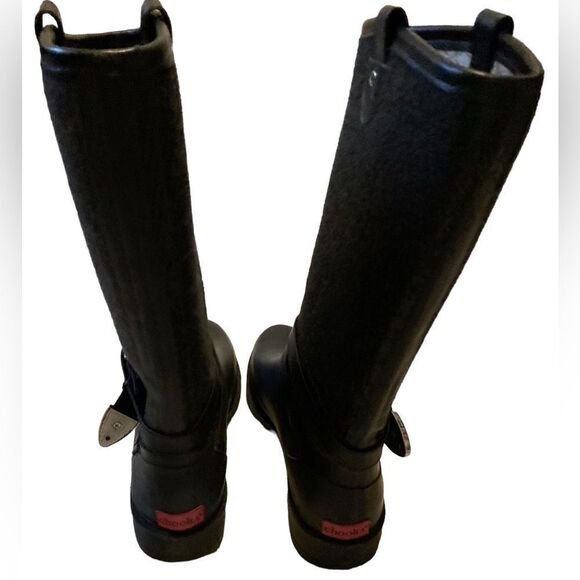 Chooka Black Rain Boots Size 9 - Picture 5 of 8